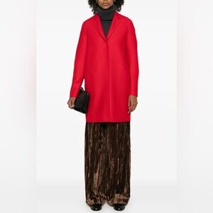 Harris Wharf London Virgin Wool Cocoon Coat Size 40 IT